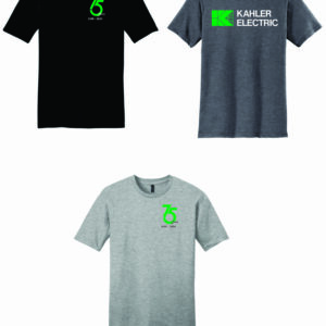 Kahler Electric 75th T-shirts