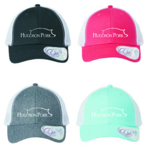 Hugoson Pork Womens Pony Tail Cap Bacon Bucks $15