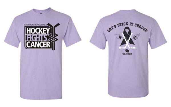 Hockey Fights Cancer Light Purple Option