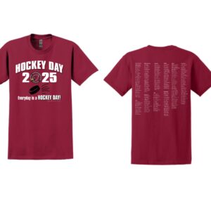 Hockey Day Cardinal Red Gildan Cotton T-shirts & Hoods