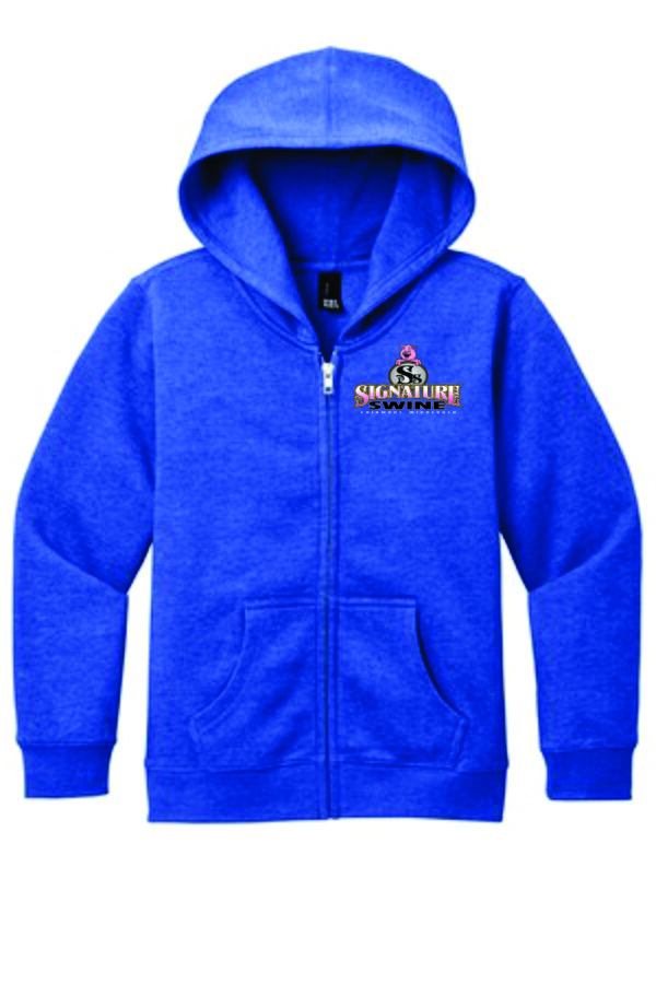 Signature Swine District® Youth V.I.T.™ Fleece Full-Zip Hoodie DT6102Y