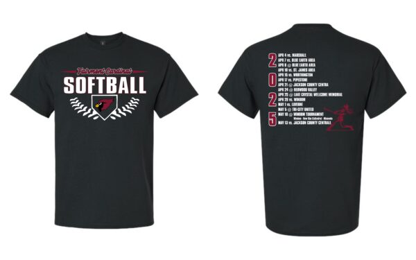 Fairmont Softball Schedule Shirts