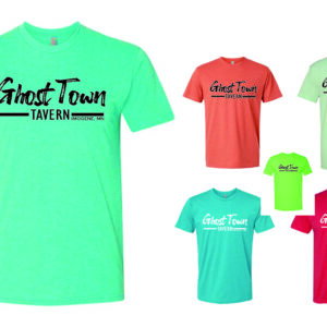 Ghost Town Tavern Straight Logo T-shirts