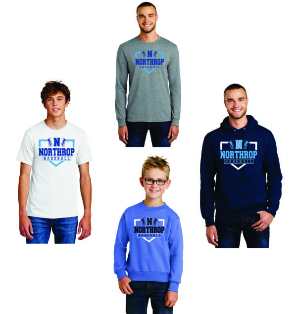 Northrop Baseball Home Plate T-shirts & Sweatshirts