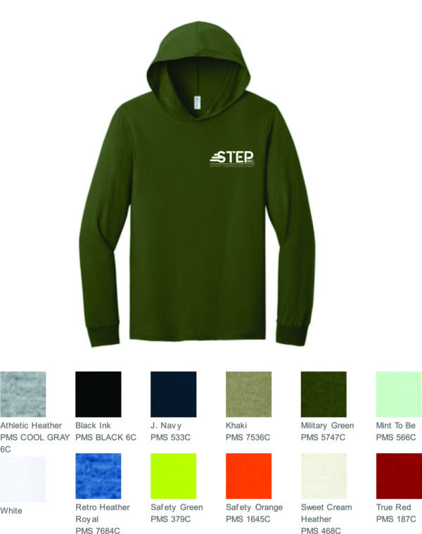 Step Jerzees Classics™ Unisex Cotton Long Sleeve Hooded T-Shirt $16-20
