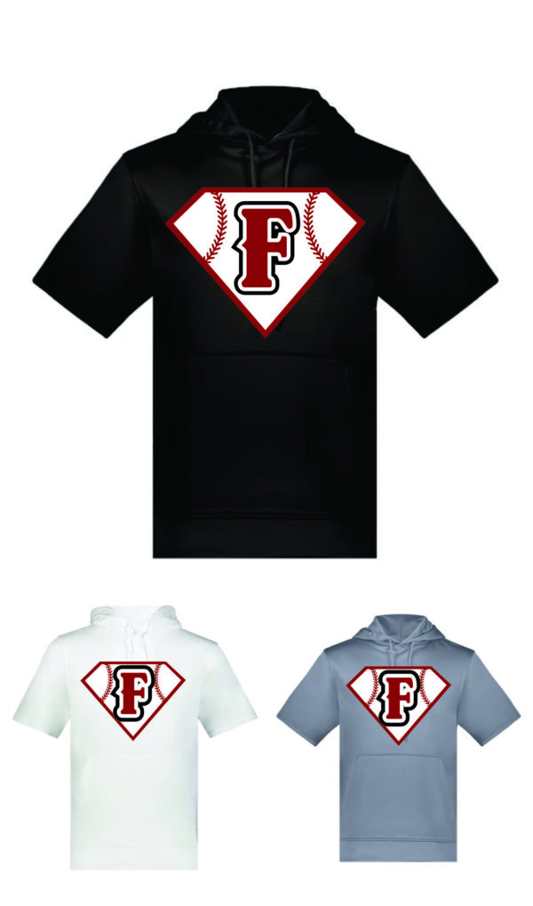 Fairmont Baseball Short Sleeve Hoody