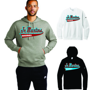 Jr Martins Nike Club Fleece Sleeve Swoosh Crew
