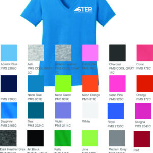 Step Port & Company® Women's Core Cotton V-Neck Tee $12-16