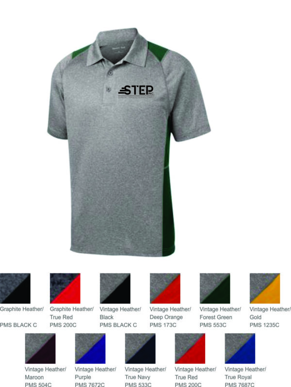 Step Sport-Tek® Heather Colorblock Contender™ Polo $26-30