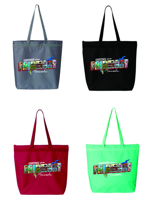 Greetings From Fairmont Tote Bags